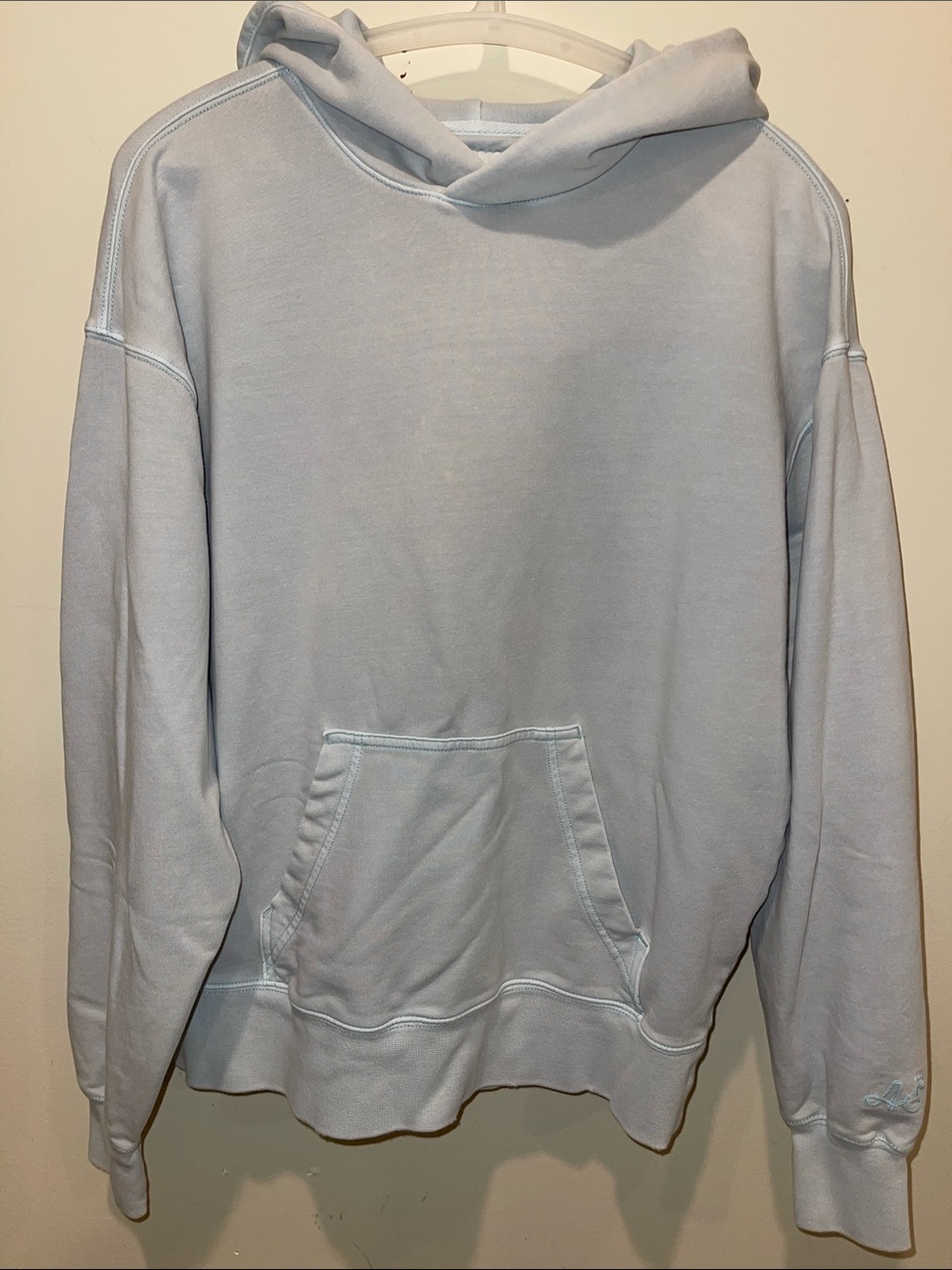 American Eagle Outfitters Light Blue Pullover Hoodie